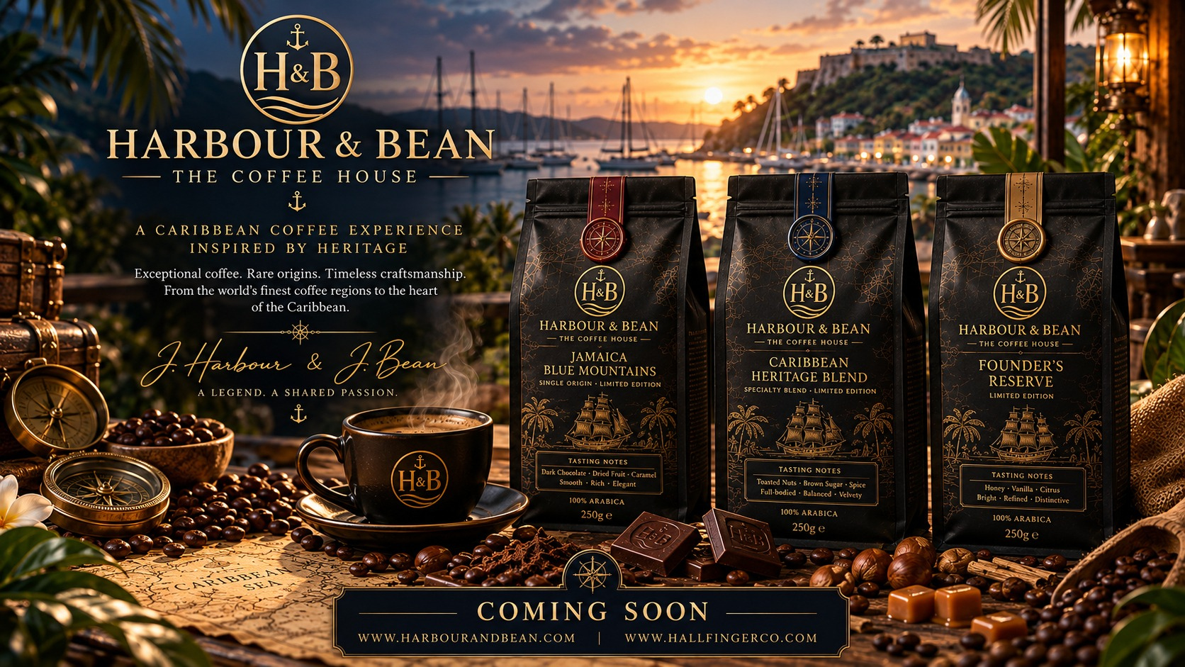 Harbour & Bean — The Coffee House. Coming soon.